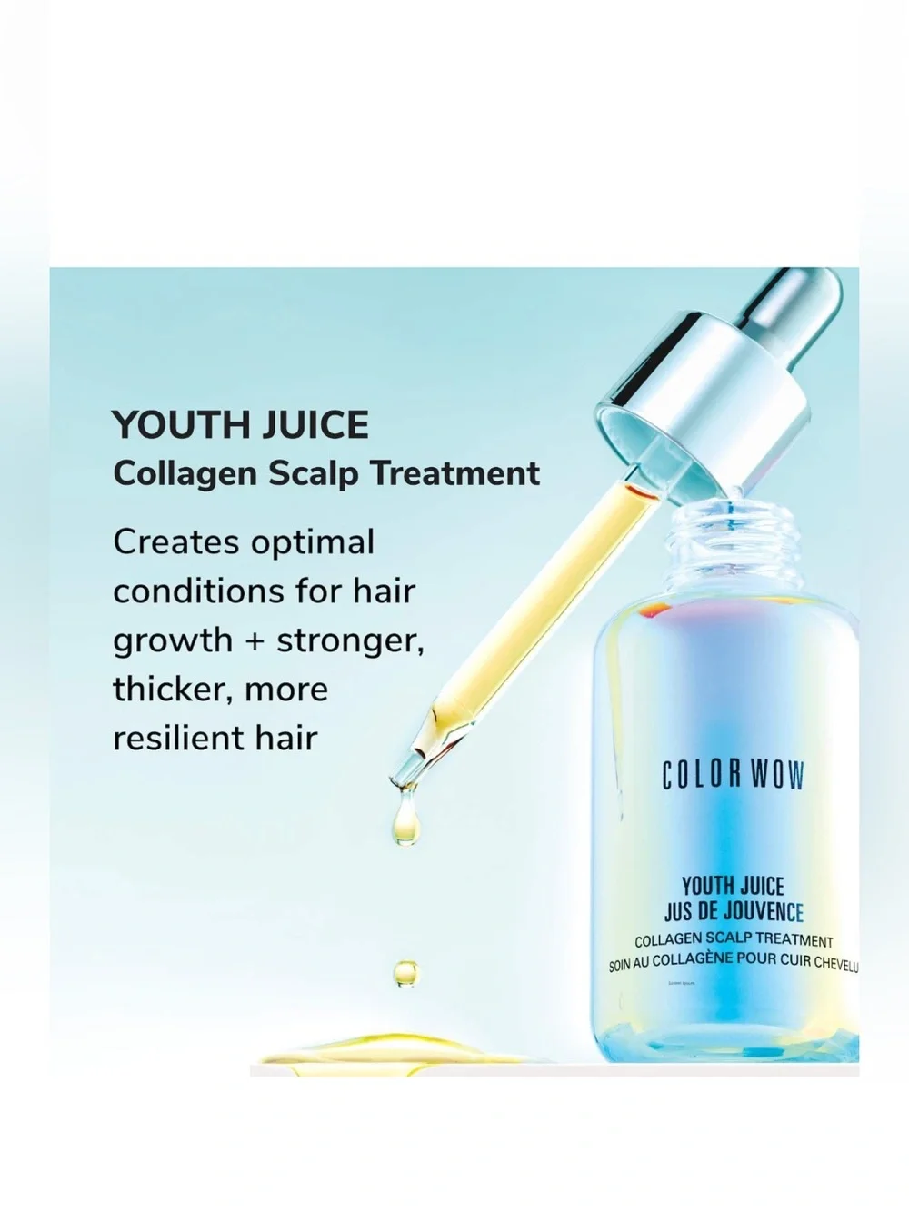 Color Wow Youth Juice Collagen Scalp Treatment for Thicker Hair- NWOT 🍁🩷